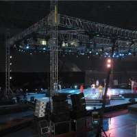 Fast build aluminum stage truss system spigot light truss for display