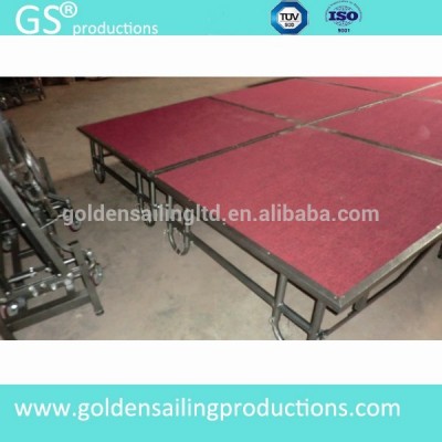 Hot sale non-slip stage, moving stage, folding mobile stage for sale