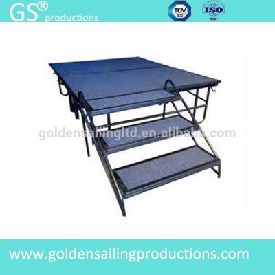 Portable stage platform, steel used folding stage for outdoor events