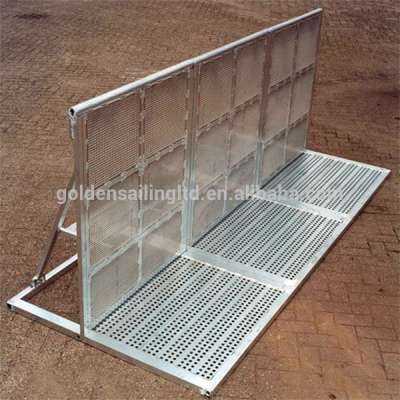 New design aluminum crowd barrier road barrier for traffic control