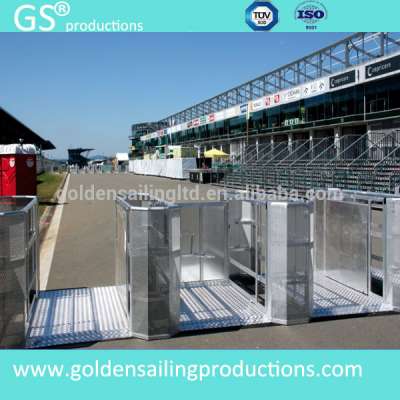 aluminum barricade entrance crowd control barrier