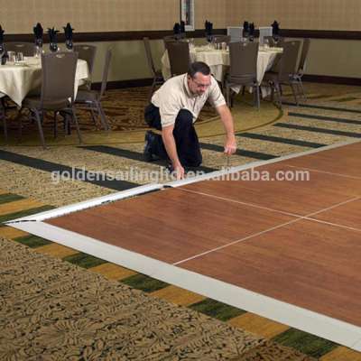 cam-lock portable dance floor easy set up ground flooring