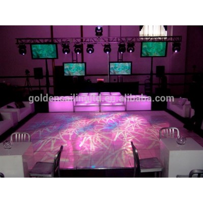 White dance floor for wedding events