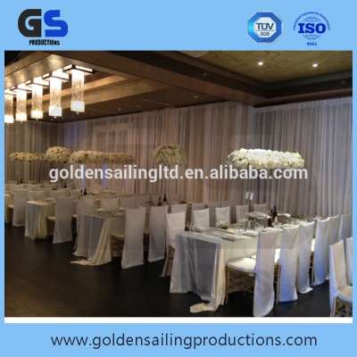 used chiffon drape for wedding decoration