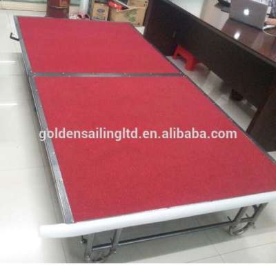 Hot sale red plateform folding stage for events