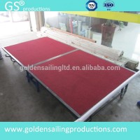 Used steel folding stage, mobile stage rental