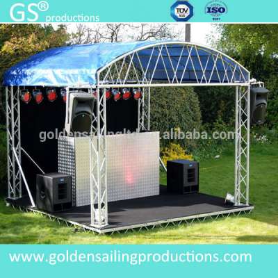 outdoor stage aluminum truss tents with portable stage for events