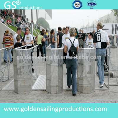 entrance restriction aluminum crowd control barrier metal barricade